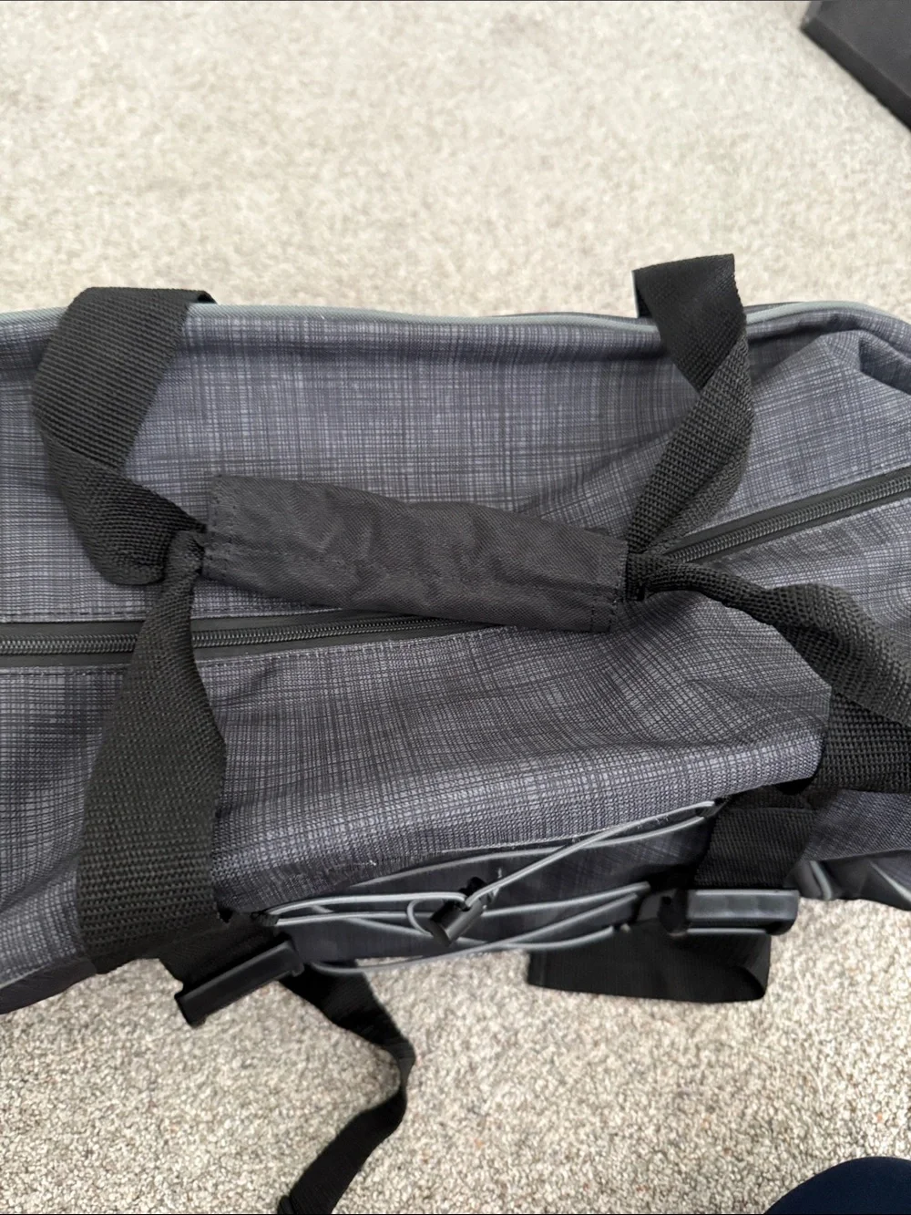 Thirty-One Signature Pro Duffle Bag Black and Gray